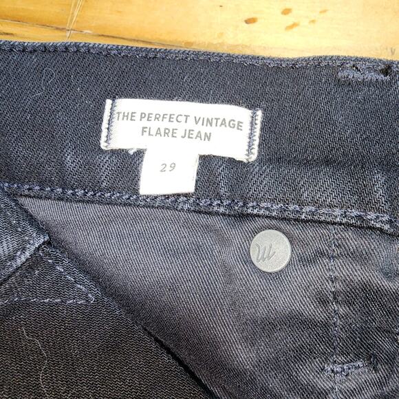 MADEWELL sz 29 Black The Perfect Vintage Flare Jean Sherborn Wash - Picture 6 of 9